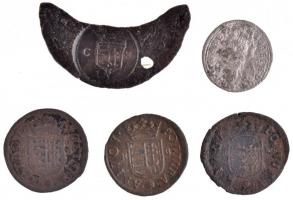 1707K-B Rézpoltúra "II. Rákóczi Ferenc" (3x) + 1709PH Poltura Ag "I. József" (0,...