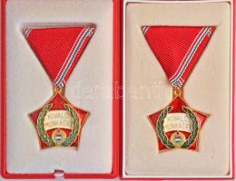 1964. "Munka Érdemrend" bronz fokozata, zománcozott Br kitüntetés mellszalagon, miniatűrre...