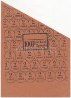 DN 50P + 100P papírpénz szalagok, vágottak