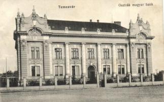 Temesvár, Timisoara; Osztrák magyar bank / bank