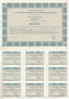 Budapest 1996. "A City Kárpótlási Jegy Befektető Részvénytársaság" 10db egyenként 1000Ft é...