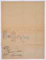 1898 Győr városában megtartott országos vásárok hirdetménye 43x60 cm