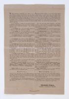 cca 1880 Harangöntő képes reklám nyomtatványa 4p. 30x44 cm