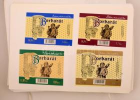 Tokaji borok borcímke gyűjteménye kb 700 darab, majdnem mind különféle lapokon, igényesen prezentálv...