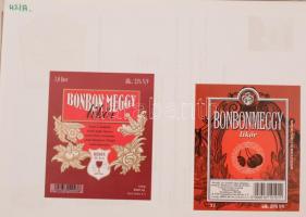 Nagy magyar likőr címkegyűjtemény 1015 darab, mind különféle. Llapokon, igényesen prezentálva / Coll...