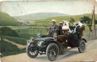 21 db RÉGI motívumos és városképes lap, vegyes minőségben; automobil, hölgyek, művészlapok / 21 pre-...