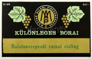 Badacsonyi borok. Kb 400 darabos magyar borcímke gyűjtemény. Mind különféle. / Collection of Hungari...