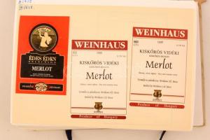 Kiskőrösi borvidék Kb 700 darabos magyar borcímke gyűjtemény. Mind különféle. / Collection of Hungar...