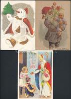 94 db MODERN üdvözlőlap; Mikulás / 94 modern greeting postcards; Saint Nicholas