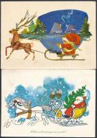 94 db MODERN üdvözlőlap; Mikulás / 94 modern greeting postcards; Saint Nicholas