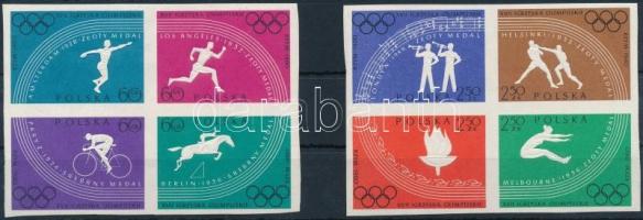 Olimpia sor 2 db négyestömbben, Olympics set in 2 blocks of 4
