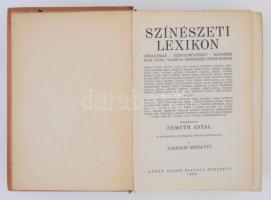 Színészeti Lexikon I-II. Színjátszás, színpadművészet, rendezés, film, tánc, varieté, színészies nép...