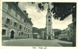 Idrija, Idria; Piazza / square, church
