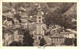 Idrija, Idria; General view, church (fl)