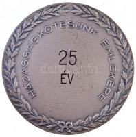 Lőrincz István (1901-1985) 1931. "Házasságkötésünk emlékére - 25 év" ezüstözött Br emlékér...