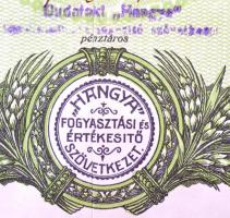 Budapest / Budafok 1926. "Hangya Fogyasztási és Értékesítő Szövetkezet" részvénye 5000K-ró...
