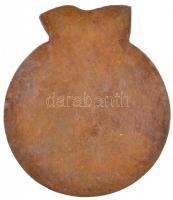 1980. "1945-1980" egyoldalú öntött Br szocreál emlékplakett (450g/119x99mm) T:2 kis patina