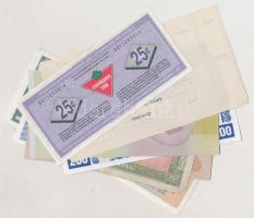 Vegyes 13db-os bankjegy tétel, közte brazil, macedón, ghánai, olasz, bosznia-hercegovinai, indonéz, ...