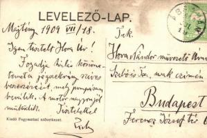 Majtény, Majcichov; Gróf Zichy Gyula villája, Fogyasztási szövetkezeti kiadása, Zichy aláírással / v...