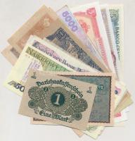 Vegyes 17db-os bankjegy tétel, közte venezuelai, costa ricai, lengye, ugandai, horvát, kolumbibai, b...