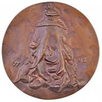 Kiss György (1943-2016) 1991. "Bethlen Gábor" Br plakett (90mm) T:2