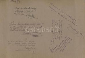 1927 Székesfővárosi Női Kertgazdasági Tanfolyam növendékei, tablókép, 20 db nevesített portréval, 17...