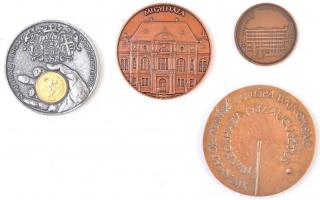 7db-os vegyes magyar emlékérem és plakett tétel, közte 1995. "XIII. Ifjúsági Atlétikai Európa B...