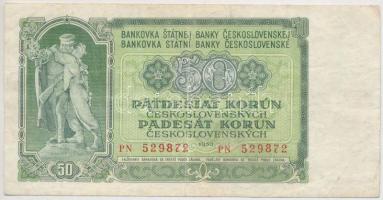 Csehszlovákia 1953. 50K T:III Czechslovakia 1953. 50 Korun C:F Krause 85.b