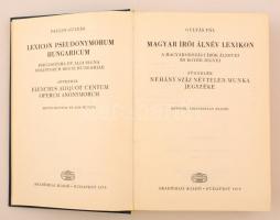 Gulyás Pál: Magyar írói álnév lexikon. A magyarországi írók álnevei és egyéb jegyei. Függelék: Néhán...