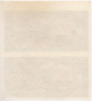 1945. 50P hátoldali nyomat (2x) ívben T:II,II-