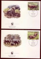 1988 WWF Erdei elefántok Mi 1009-1012 FDC
