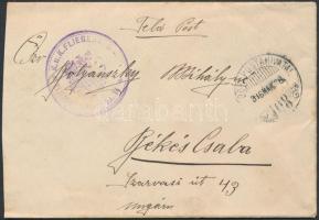1916 Tábori levél / Cover KUK FLIEGERREGIMENT FLIEGERKOMPAGNIE NO 14 + TP 108 - BÉKÉSCSABA