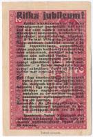 1917. 2K hátlapon "Tolnai Világlapja" felülbélyegzéssel T:III- szakadás