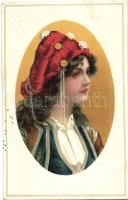 Gipsy lady, folklore, litho (fl)