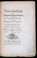 Theis, Martin Ludwig: Andachtsbuch für die evangelische Jugend. Kassa, [1827], Carl Werfer. Lenhardt Sámuel (1790-1840) acélmetszetével. Sérült papírkötésben, egyébként jó állapotban. /  Theis, Martin Ludwig: Andachtsbuch für die evangelische Jugend. Kaschau [Košice], [1827], Carl Werfer. With a steel engraving made by Samuel Lenhardt (1790-1840). Worn out paperback, otherwise in good condition.