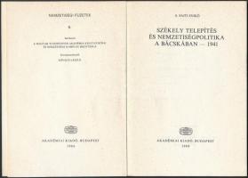 A. Sajti Enikő: Székely telepítés és nemzetiségpolitika a Bácskában-1941. Budapest, 1984. Kiadói pap...