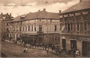 Zalaegerszeg, Rákóczi utca, Neubrunn Ignácz, Vidor Lipót és Latzer Béla üzlete (EK)