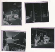 1982 Budapest, a KINIZSI mozi belső felvételei, 6 db szabadon felhasználható vintage negatív, 6x7 cm