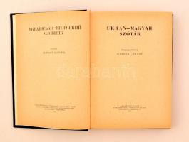 Ukrán-magyar, magyar ukrán szótár I-II. Szerk: P.P. Csucska, O. M. Rot, J. M. Szák, Katona Loránt. B...