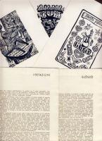 XII. Ex Libris kongresszus menükártya + bemutató füzet sorszámozott példány benne rengeteg híres műv...