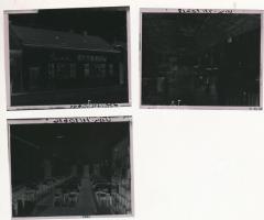 1971 Miskolci éttermek, büfék (pontos címekkel), 8 db szabadon felhasználható, vintage negatív, 6x7 cm