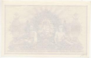 1943. 100P "Szálasi-kiadás" csak hátlapi fázisnyomat T:II vágott
Hungary 1943. 100 Pengő ...