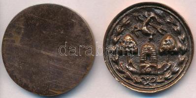 DN "Petőfi szülőháza - Kiskőrös" (2xklf) Br emlékérem, az egyik egyoldalú (39mm) T:2,2-