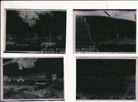 1977 Szeged, 13 db szabadon felhasználható vintage negatív a városról, épületekről, műemlékekről, 6x9 cm