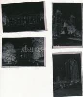 1976 Debrecen, 13 db szabadon felhasználható vintage negatív a városról, épületekről, műemlékekről, 6x9 cm