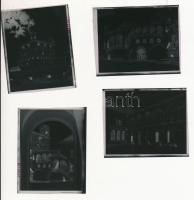 1976 Sárospatak, 13 db szabadon felhasználható vintage negatív a városról, épületekről, műemlékekről, 6x7 cm és 6x9 cm