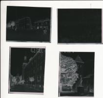 1976 Kőszeg, 13 db szabadon felhasználható vintage negatív a városról, épületekről, műemlékekről, 6x7 cm