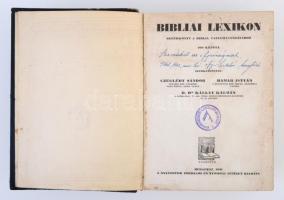 Bibliai lexikon I-II. Segédkönyv a Biblia tanulmányozásához. Szerk.: Czeglédy Sándor, Hamar István, ...