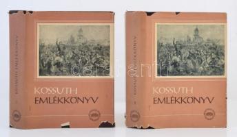 Emlékkönyv Kossuth Lajos születésének 150. évfordulójára. Szerk.: I. Tóth Zoltán. 1-2. köt. Bp., 1952, Akadémiai. Kicsit szakadt papír védőborítóval, vászonkötésben, jó állapotban.