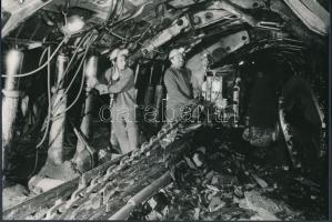 cca 1985 Várpalotai bányaüzem, vintage fotó, 16x24 cm